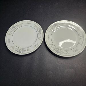 Set of 2 Diane Japan Salad Plates Fine Porcelain China Vtg 1980s